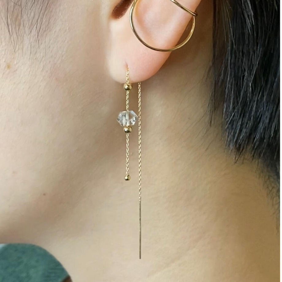 Glide Earrings (Akoya Pearl)