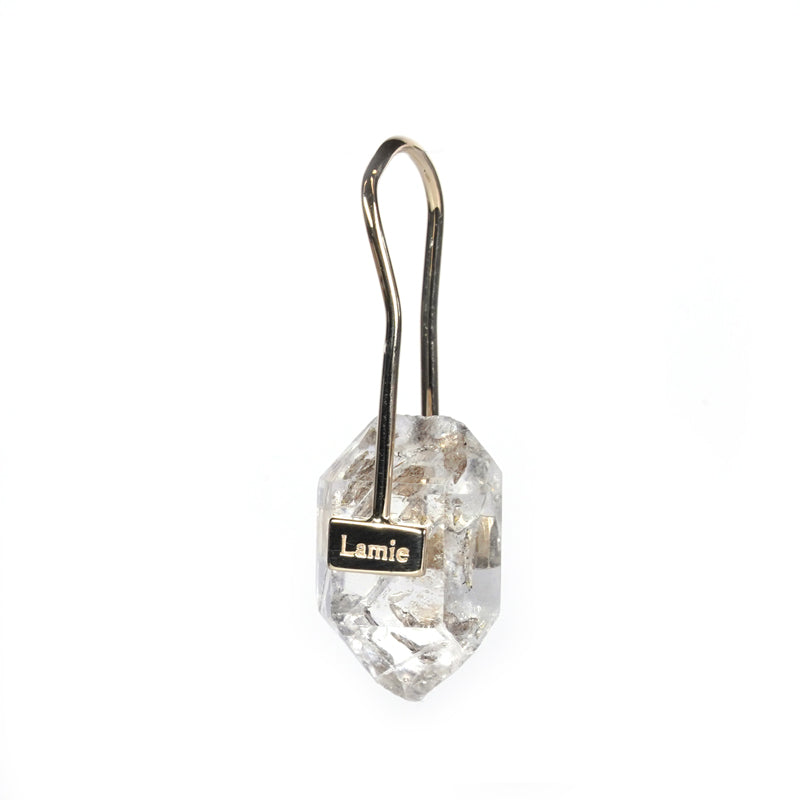 Bag ピアス  №1886/Herkimer Diamond