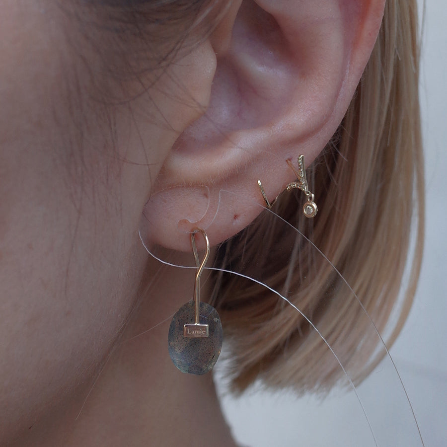 Bag ピアス  №1976/ Labradorite
