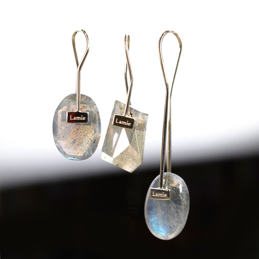 Bag ピアス  №1976/ Labradorite