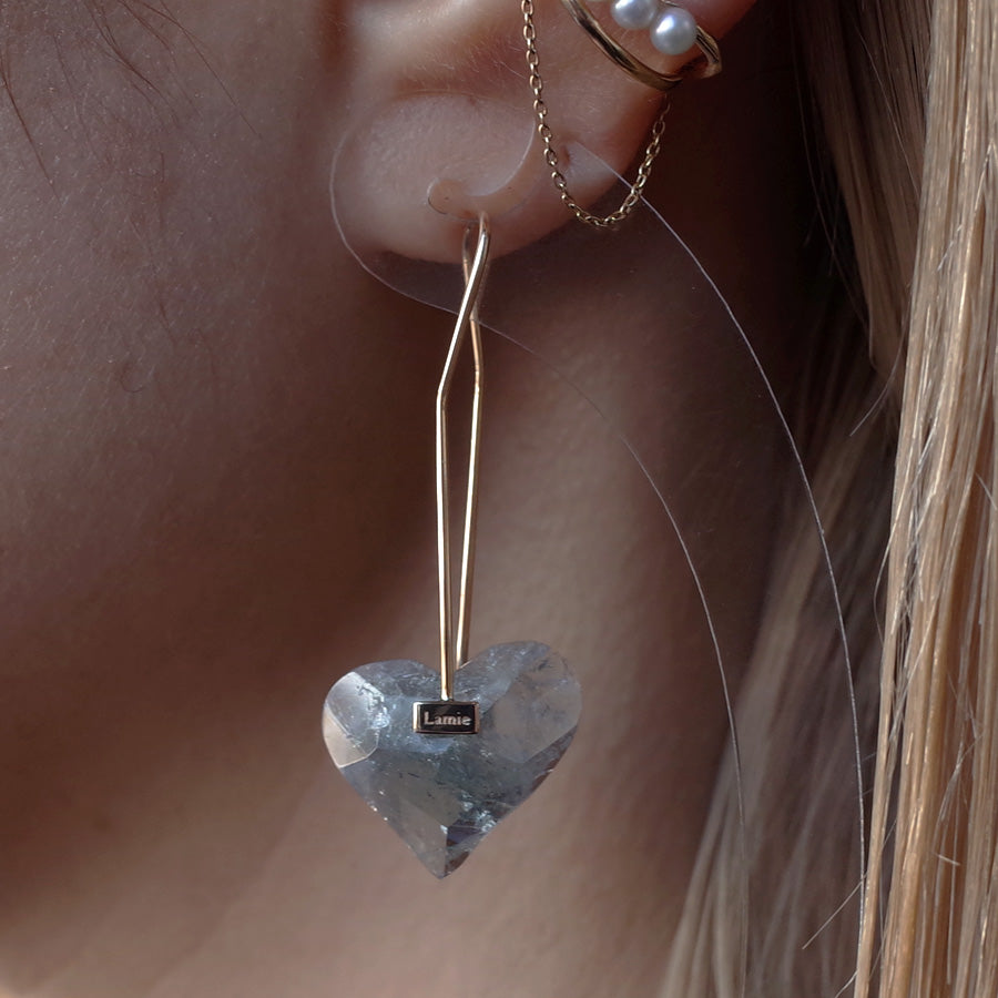 Bag Earrings No. 2033/ Tourmaline
