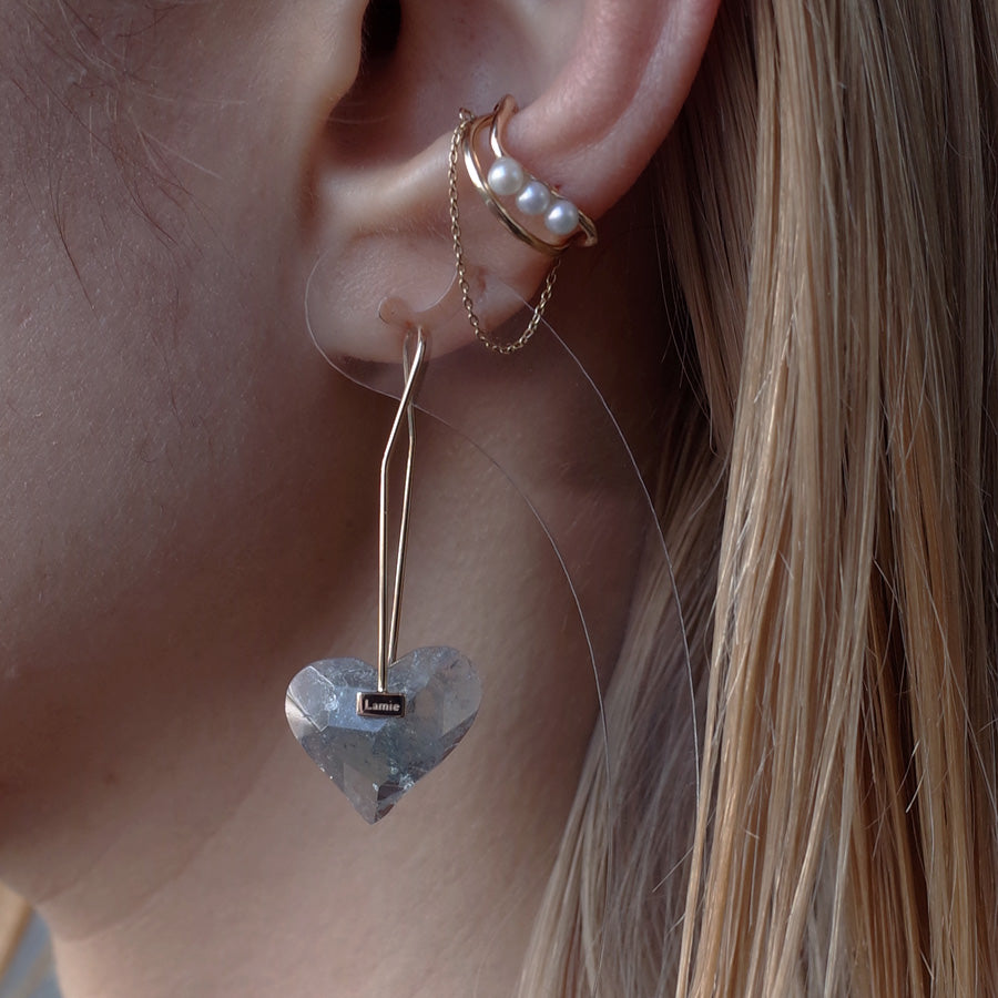 Bag Earrings No. 2033/ Tourmaline