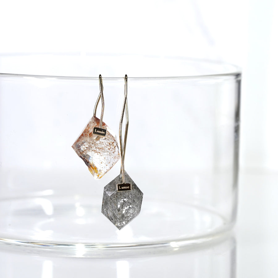 Bag ピアス №2131/Garden Quartz