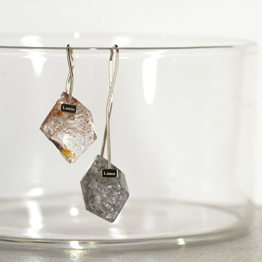 Bag ピアス №2131/Garden Quartz