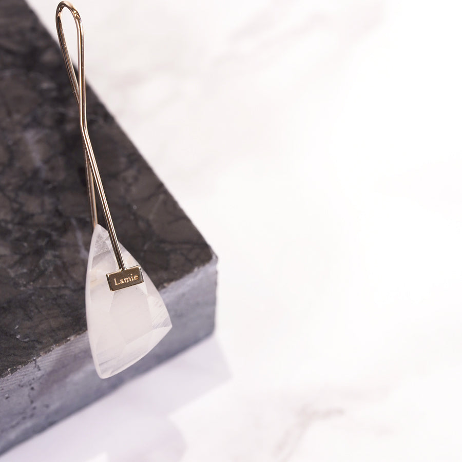 Bag ピアス  №2138/ Stripe Quartz