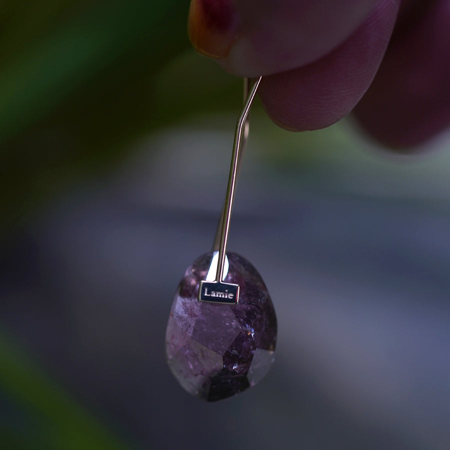 Bag Earrings No. 2033/ Tourmaline