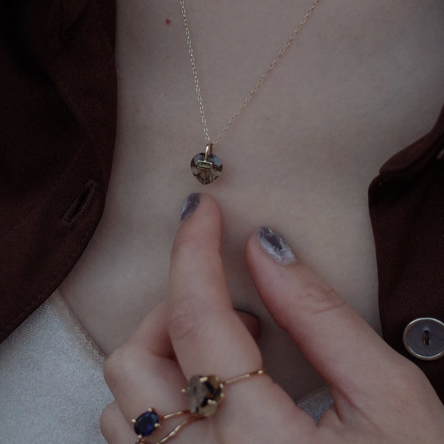 Bag Top №3085/ Smoky Quartz