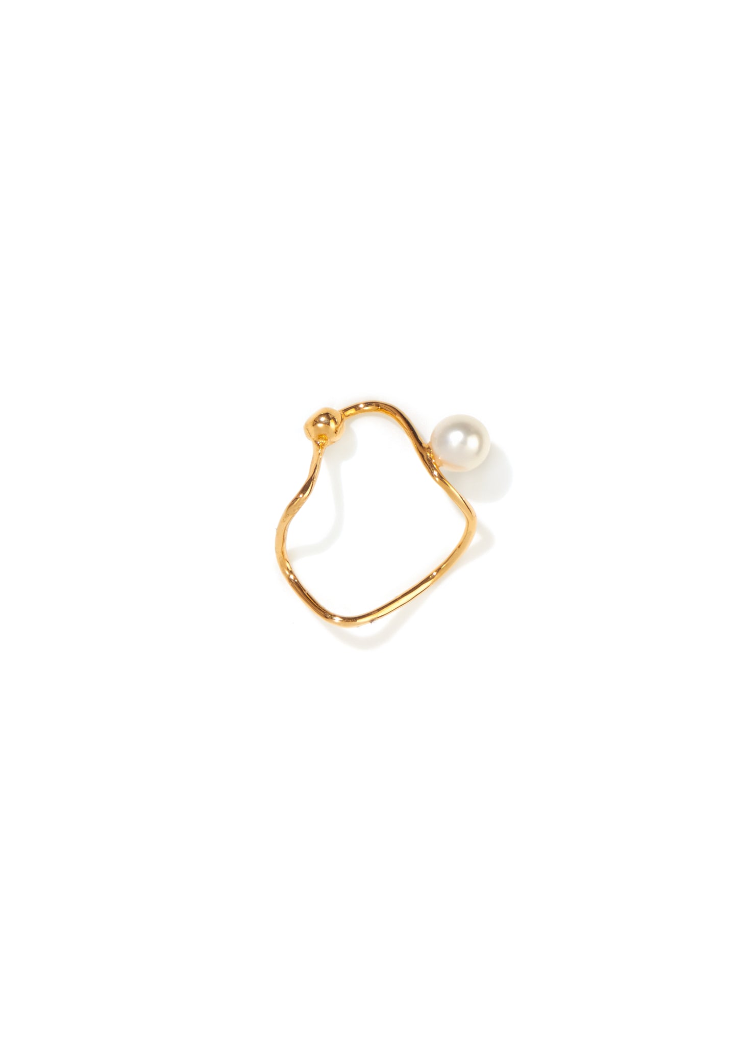 Pearl wave ring (Silver)