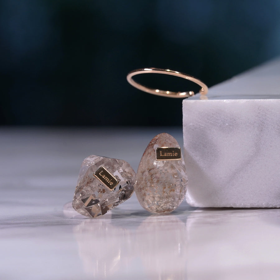 Bag イヤカフ №4301/ Garden Quartz