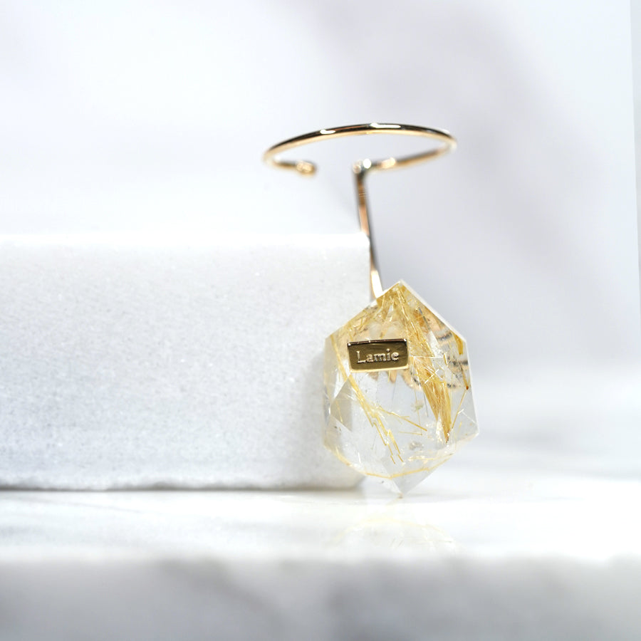 Bag イヤカフ №4311/ Rutilelated Quartz