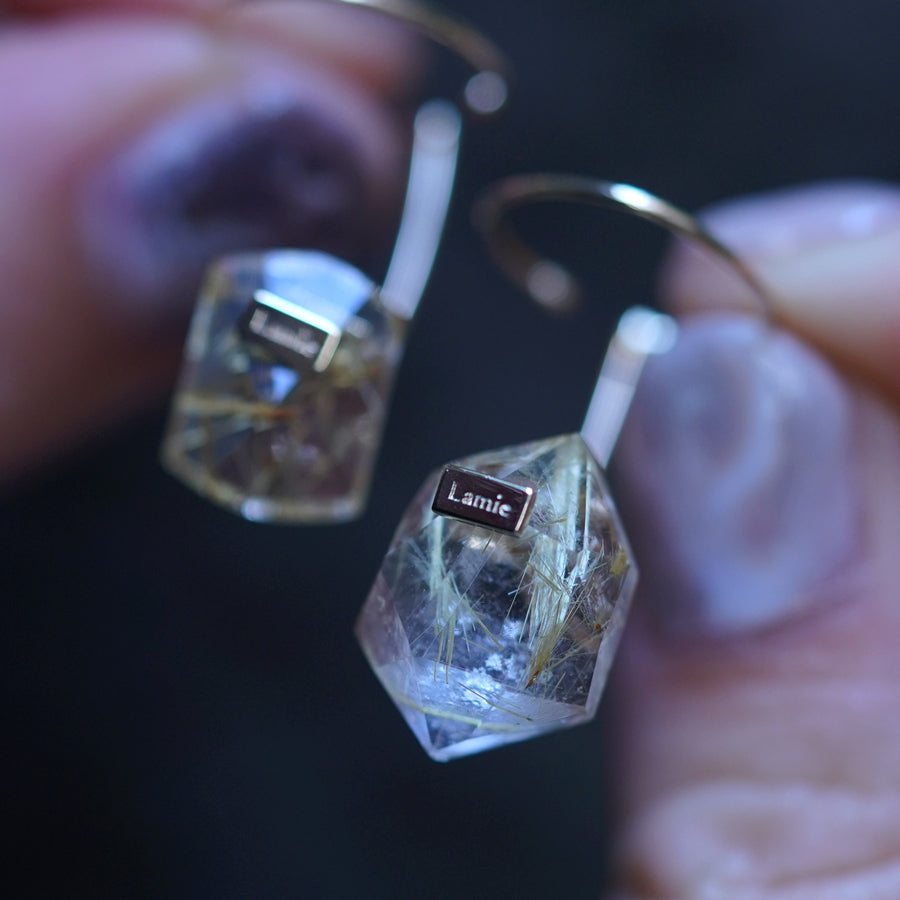 Bag イヤカフ №4311/ Rutilelated Quartz