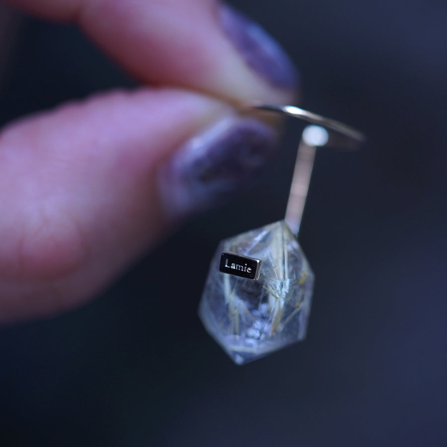 Bag イヤカフ №4311/ Rutilelated Quartz
