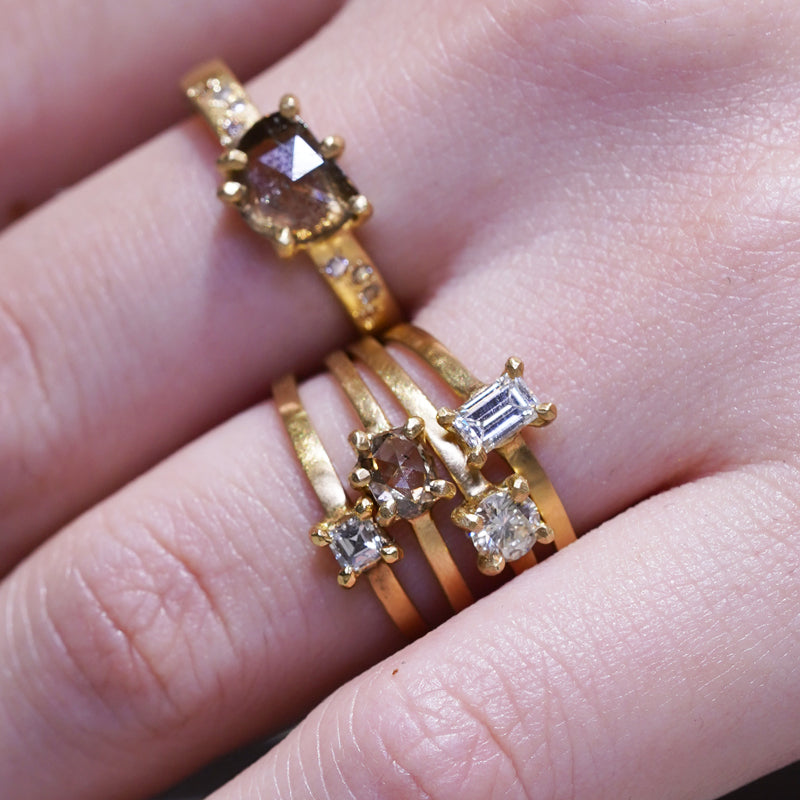 K18 Diamond Ring  №579