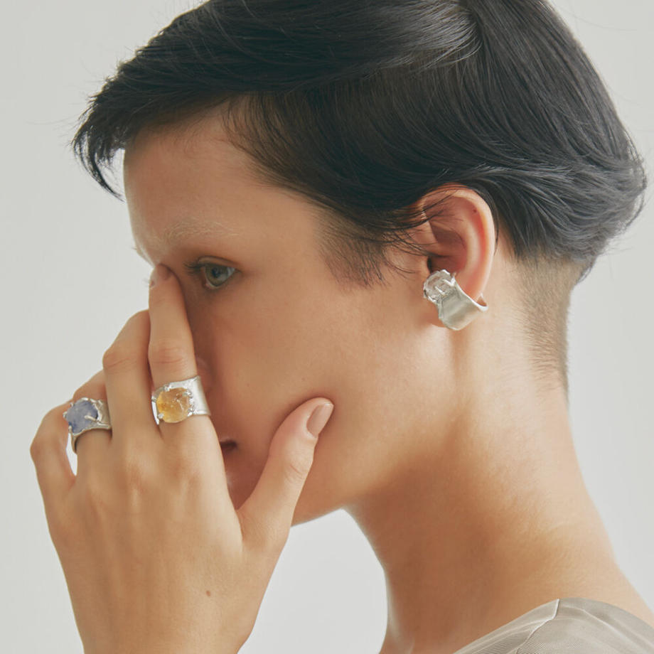 Charm Ring №1329/ Citrine
