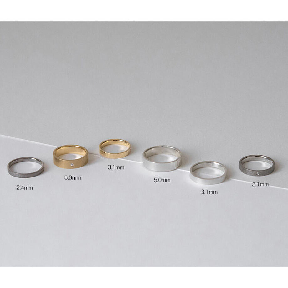 Cherish 3.1mm K18YG / Flat