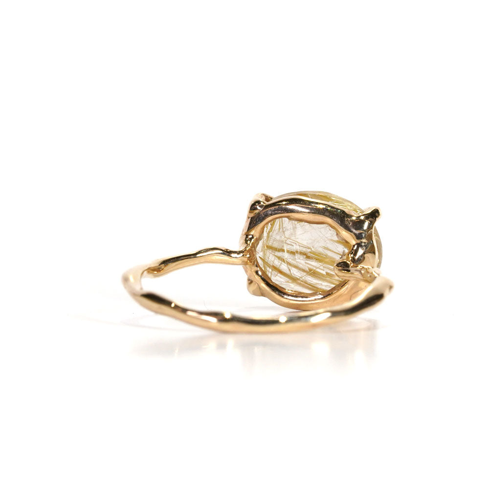 Charm Ring No.925/Rutilated Quartz