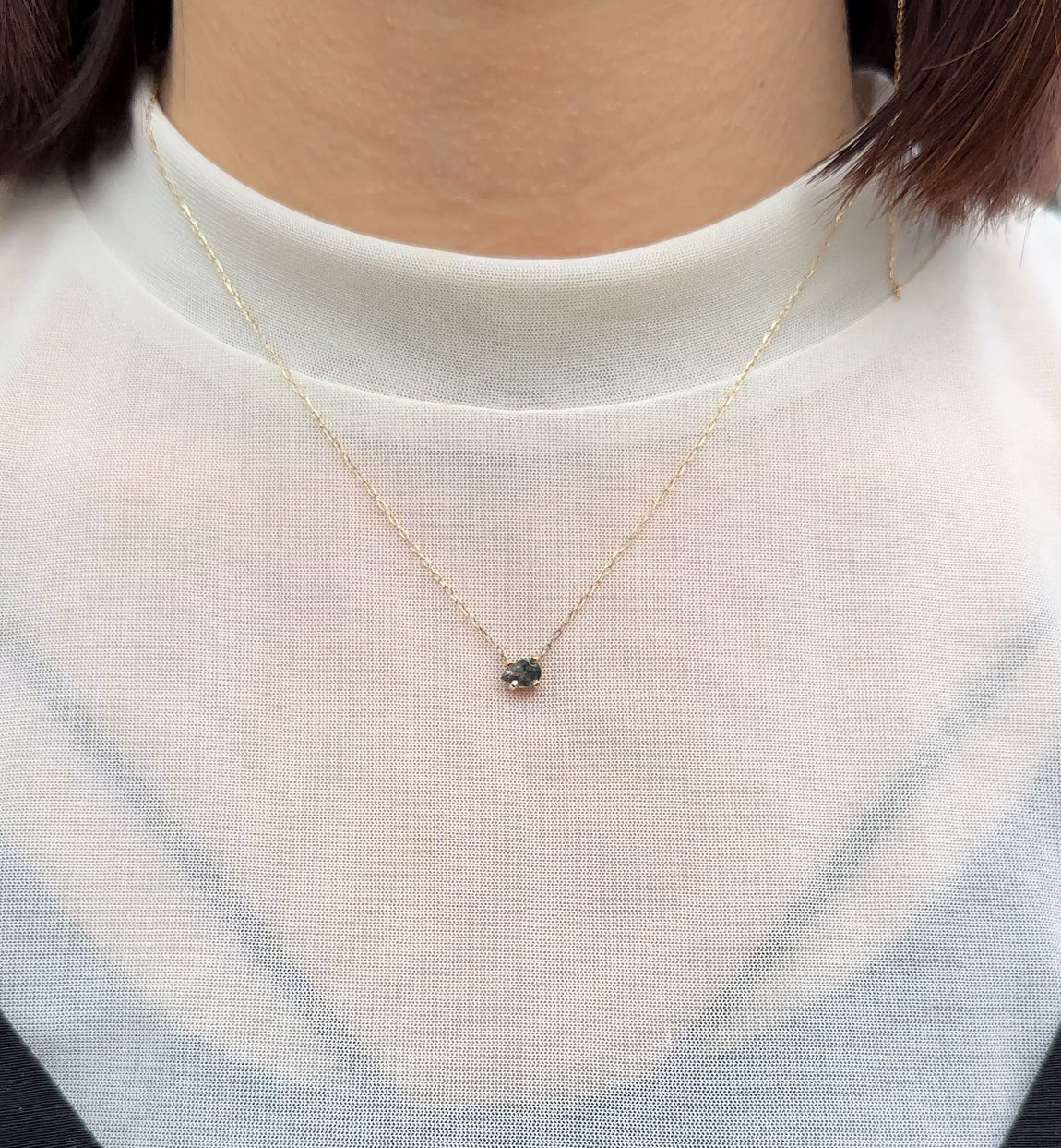 Charm Necklace  No.1072/  Tourmaline