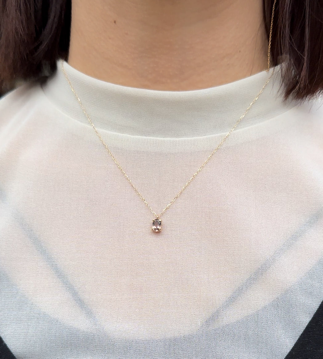 Charm Necklace  No.1073/  Tourmaline
