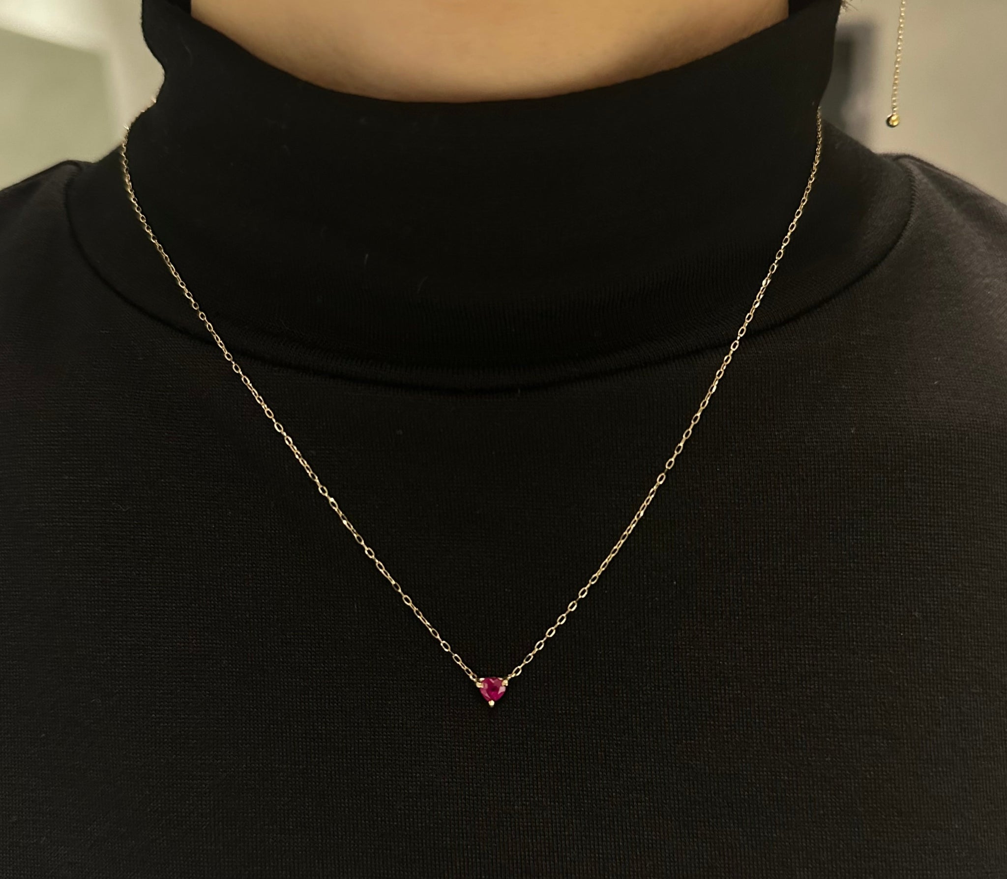 Charm Necklace  No.1033/  Ruby
