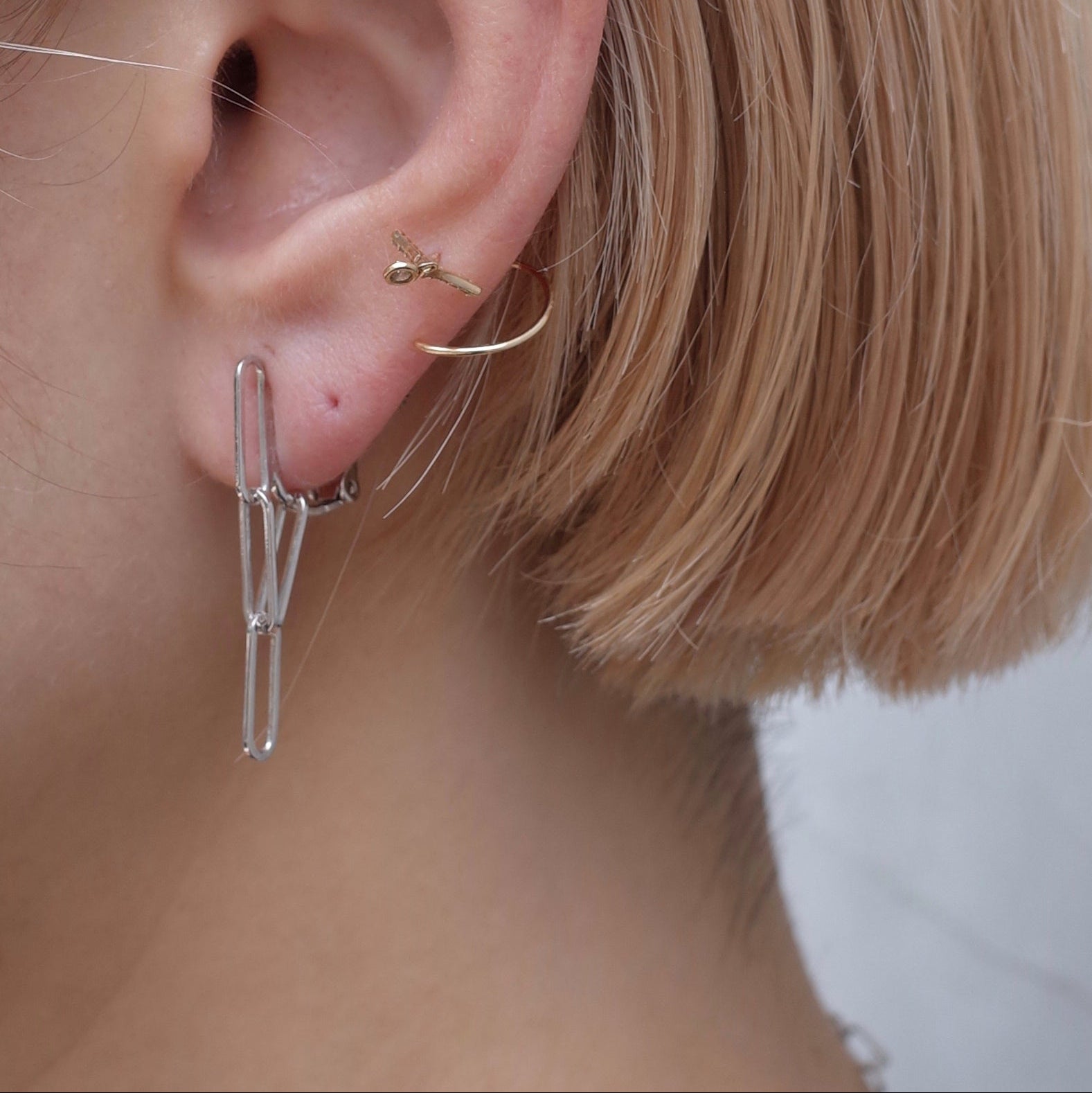 チェーンピアス (Silver)