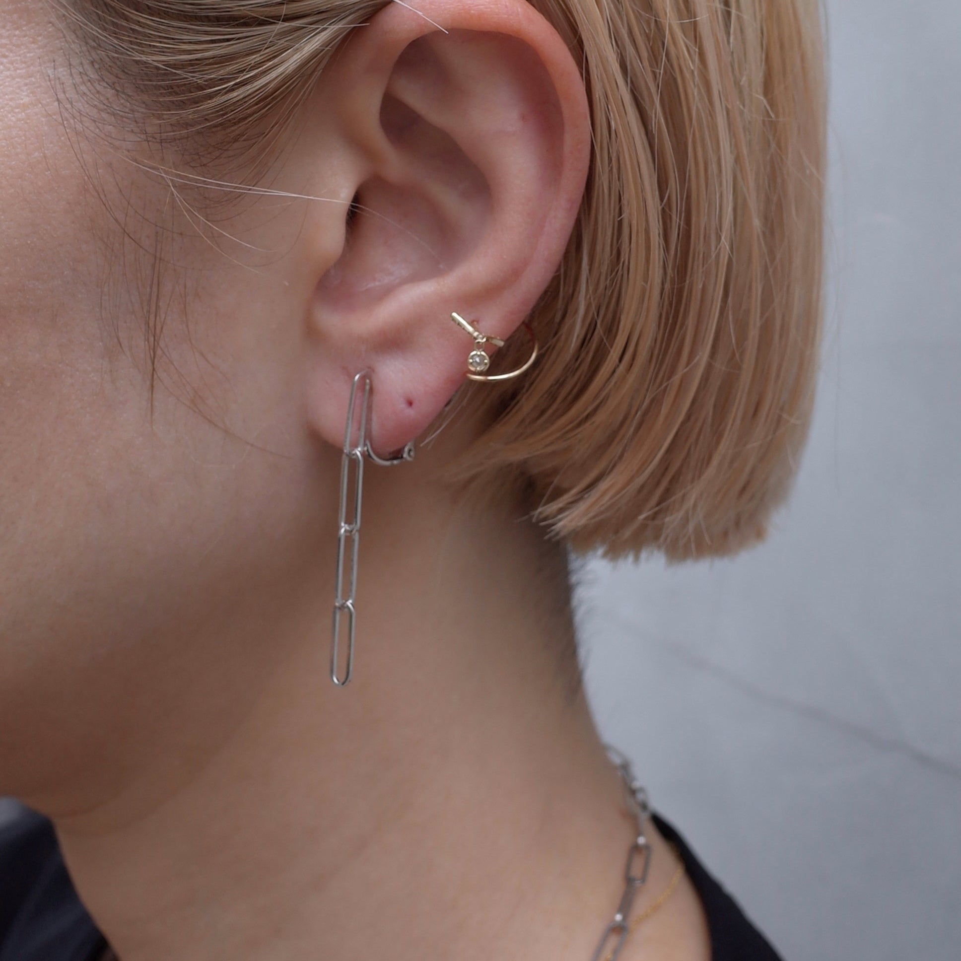 チェーンピアス (Silver)