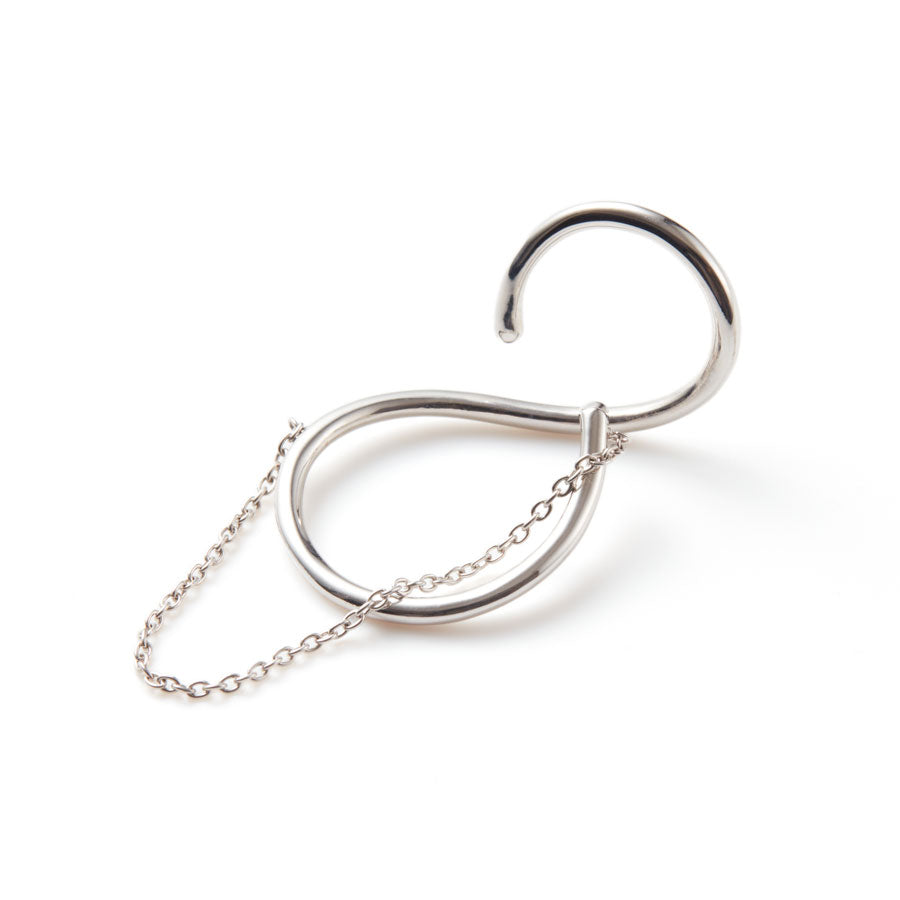 S Earcuff chain (M) Gold/Silver
