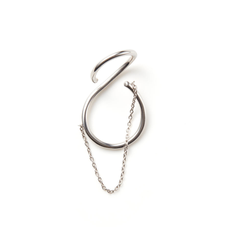 S Earcuff chain (M) Gold/Silver