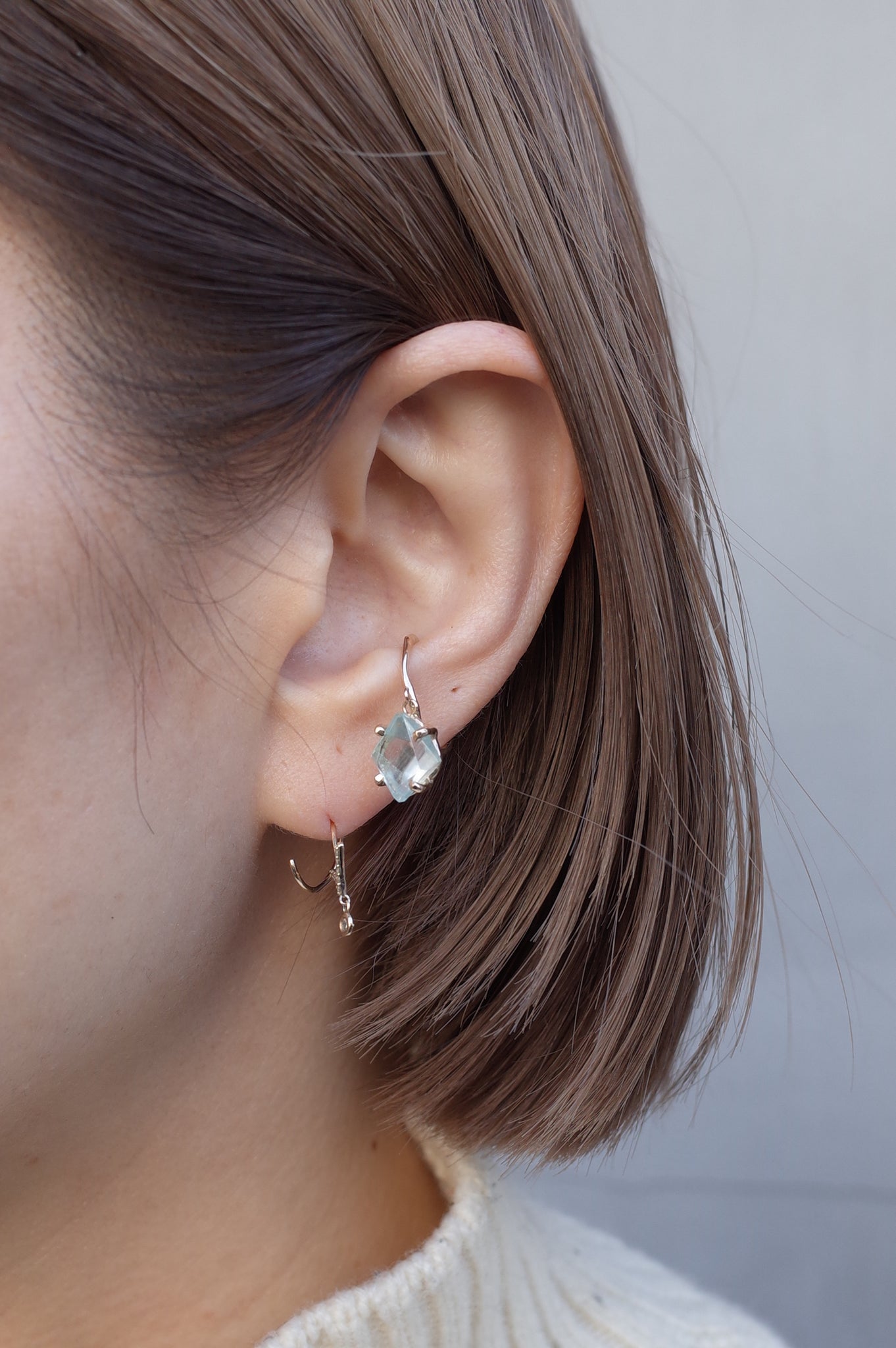 Charm Earcuff No.1102/Aquamarine