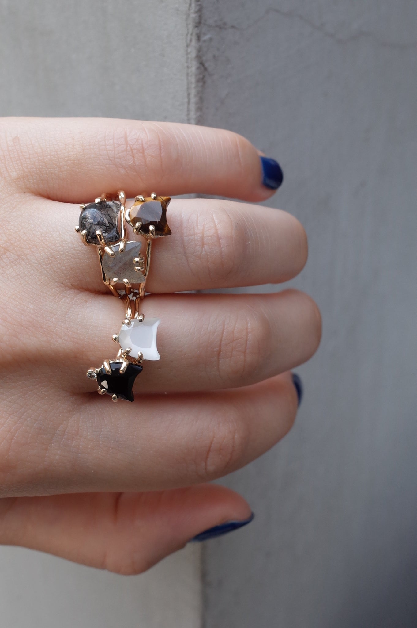 Charm Cat Ring No.1179/ Tiger's eye