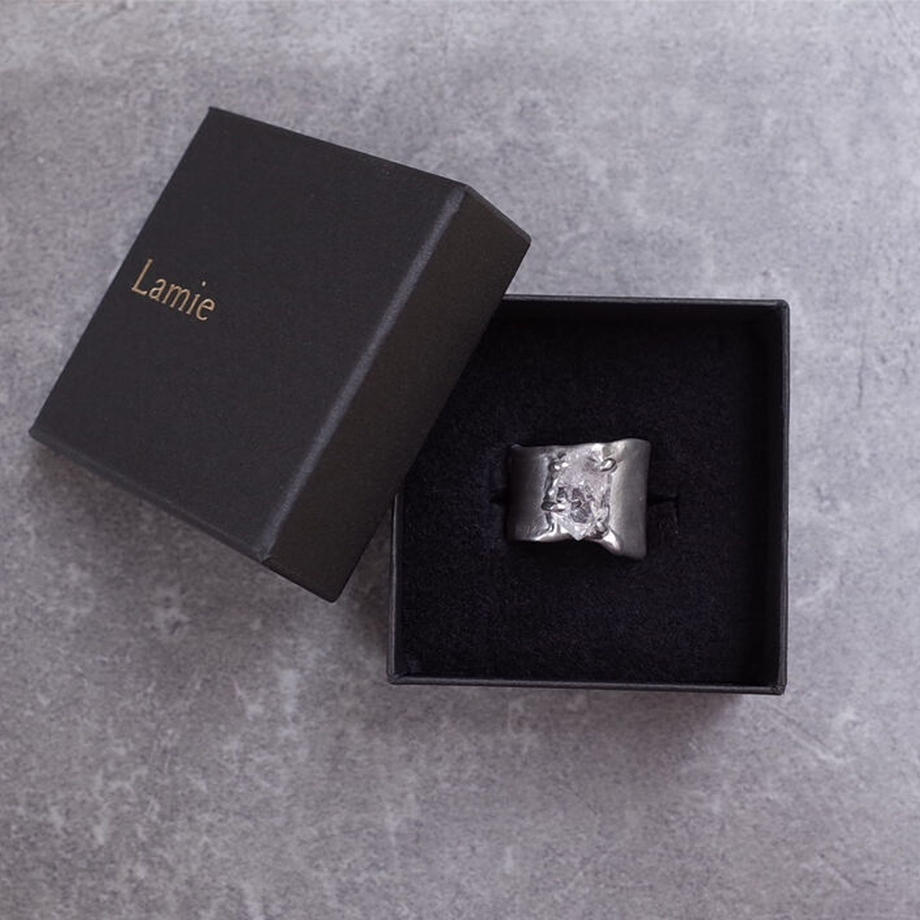 Charm Ring №1329/ Citrine