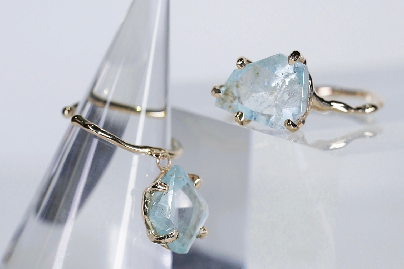 Charm Earcuff No.1102/Aquamarine