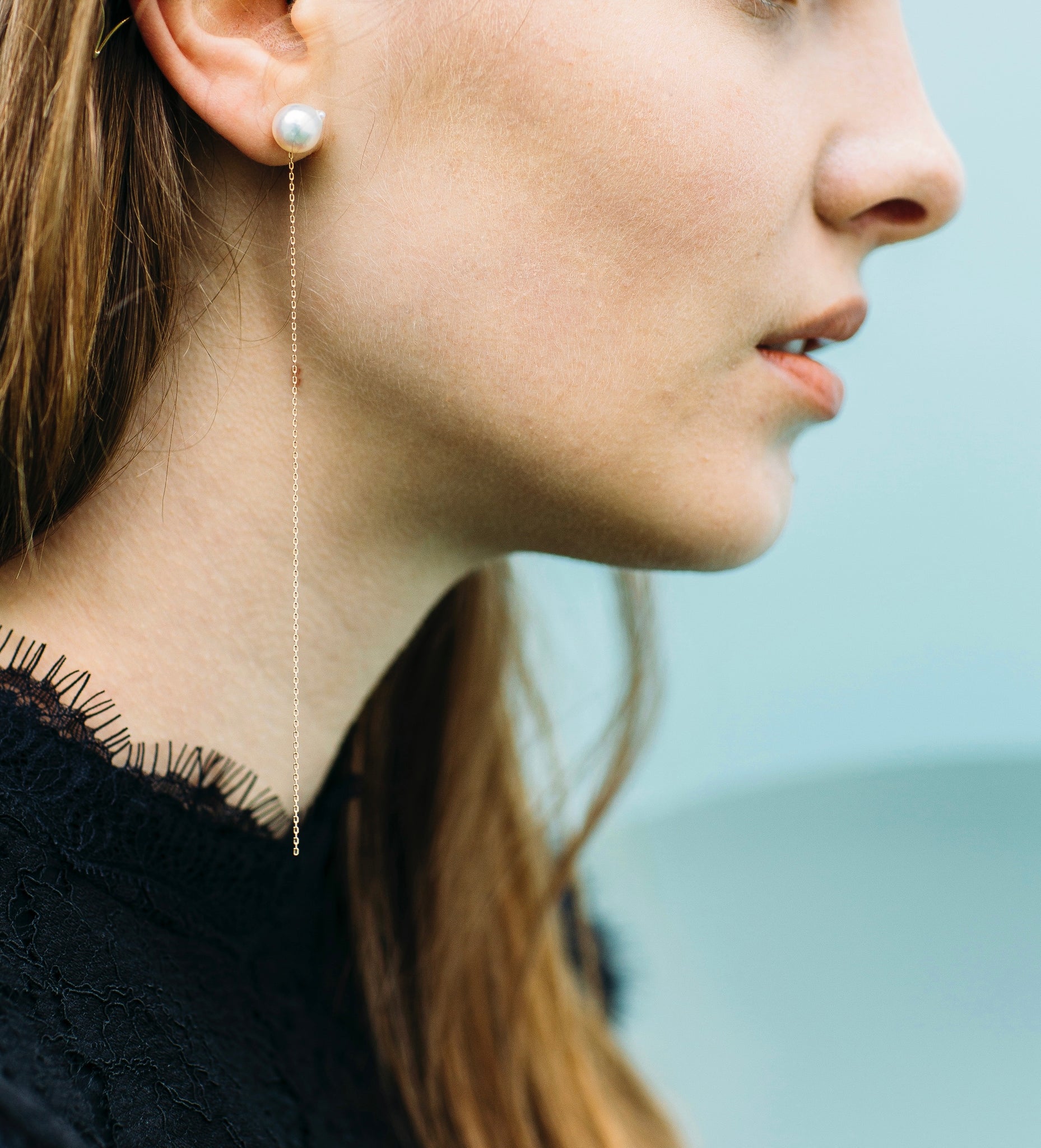 K18 Akoya Chain (S) Earrings