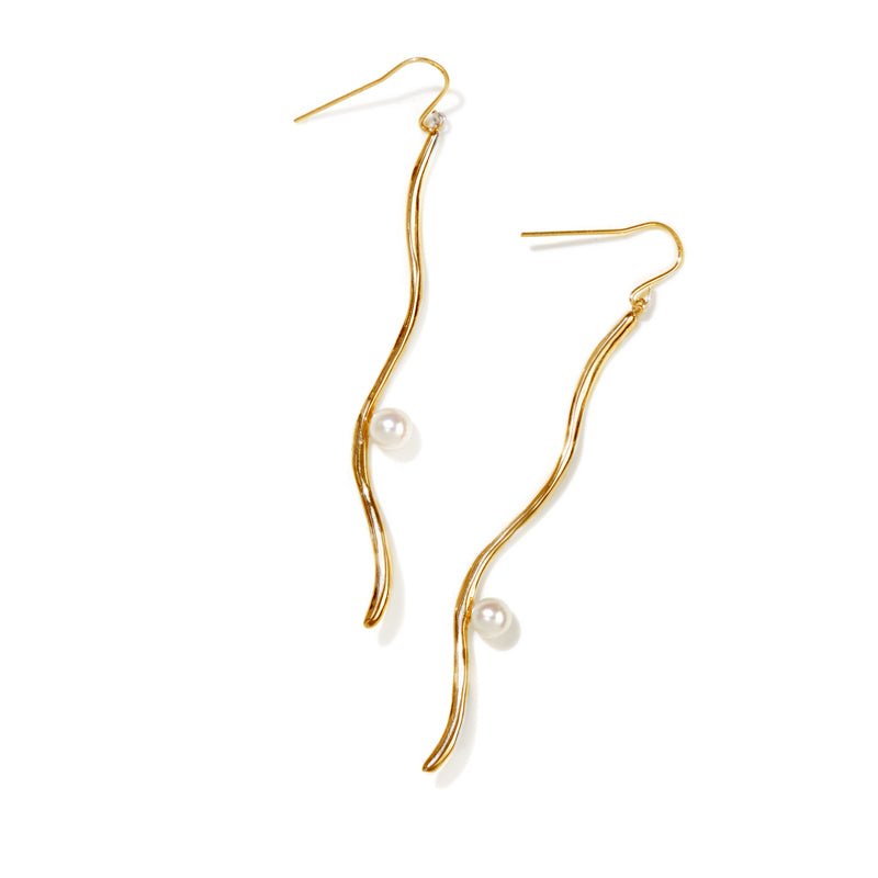 Pearl Wave ピアス/イヤリング(Gold)