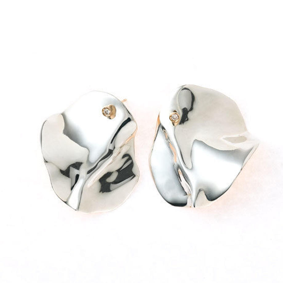Flap (L) ピアス Gold×Silver