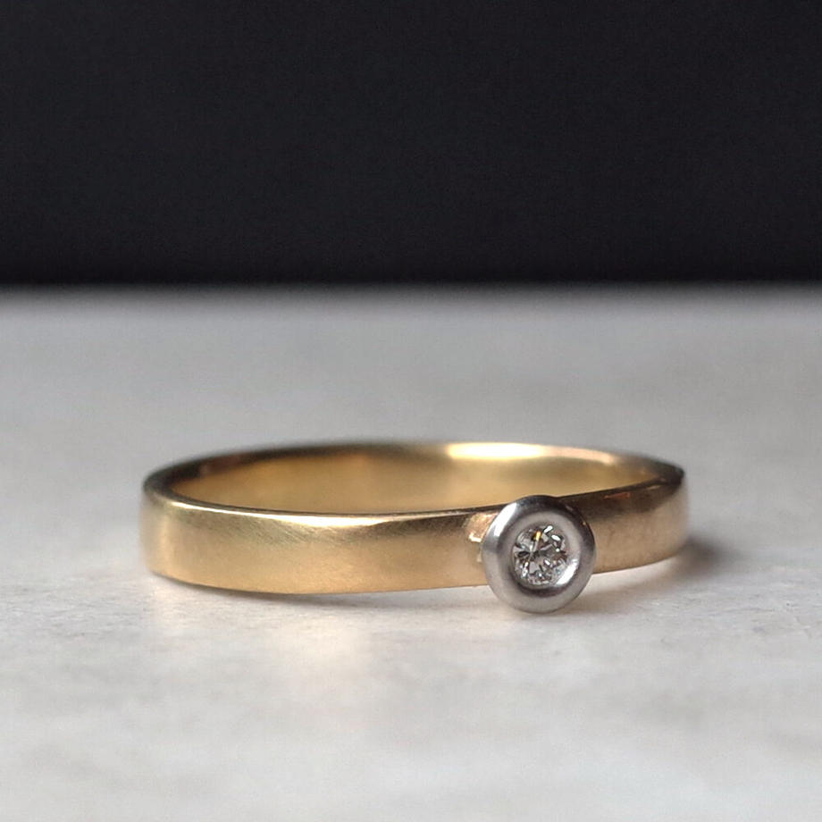 K18 Diamond Ring  №560