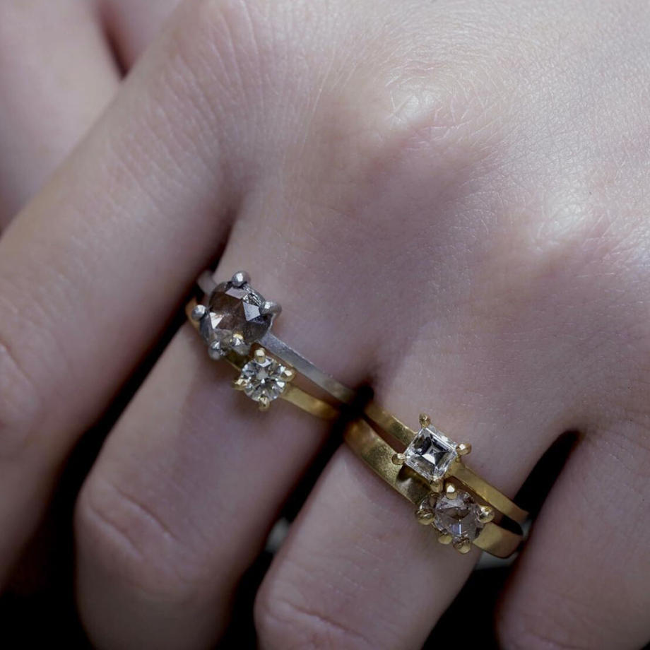 K18 Diamond Ring  №568