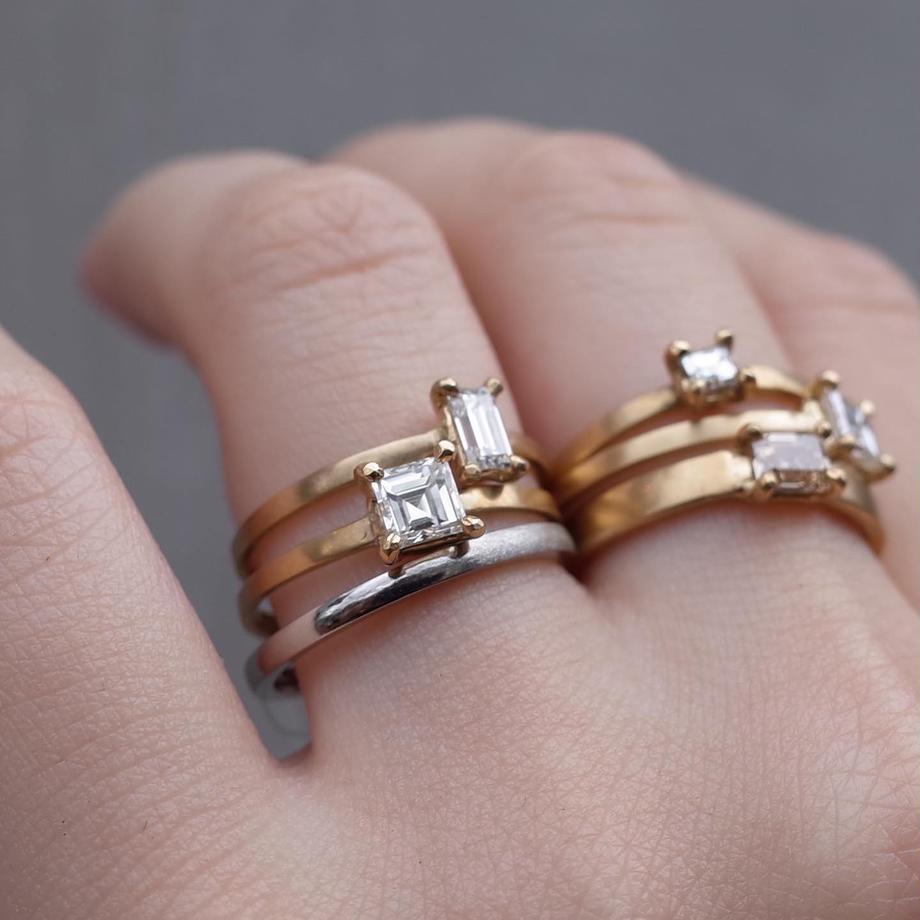 K18 Diamond Ring  №570