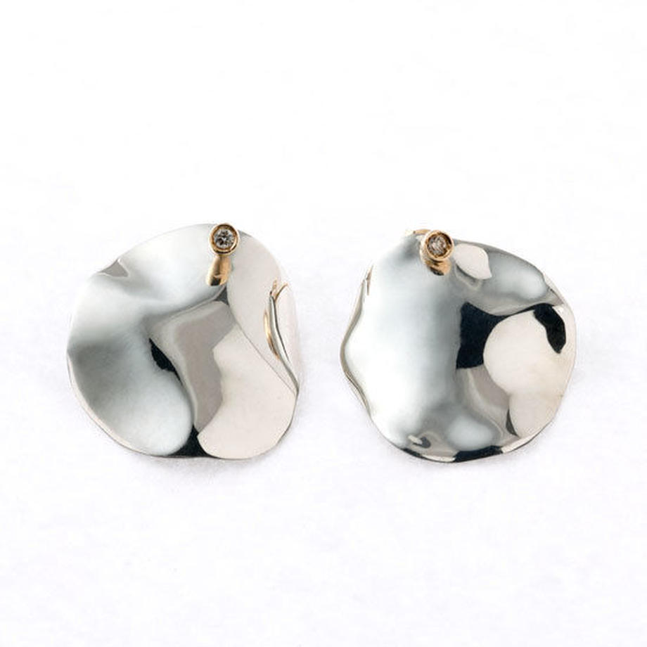 Flap (M) ピアス Gold×Silver