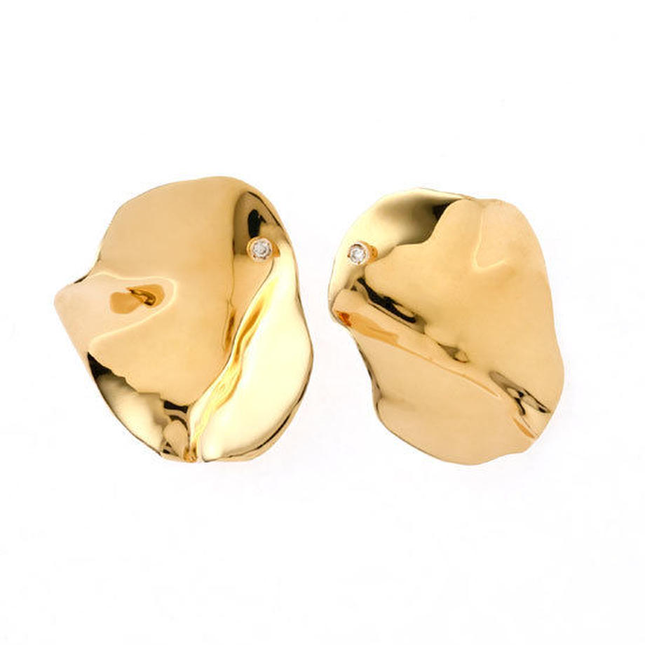Flap (L) ピアス Gold×Silver