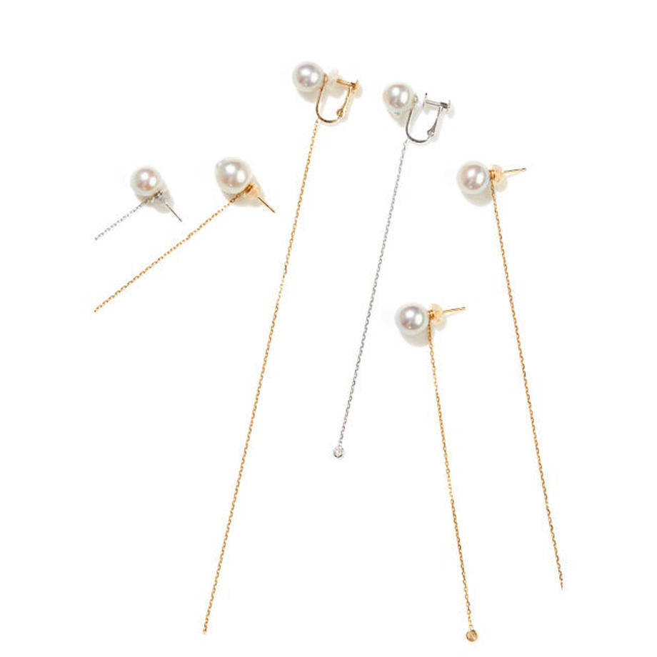 K18 Akoya Chain (S) Earrings
