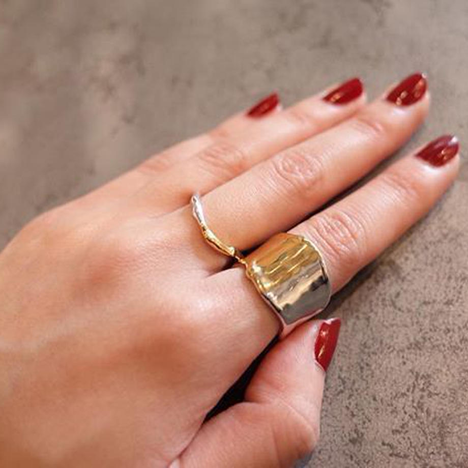 MIX ring & ear cuff (wide)