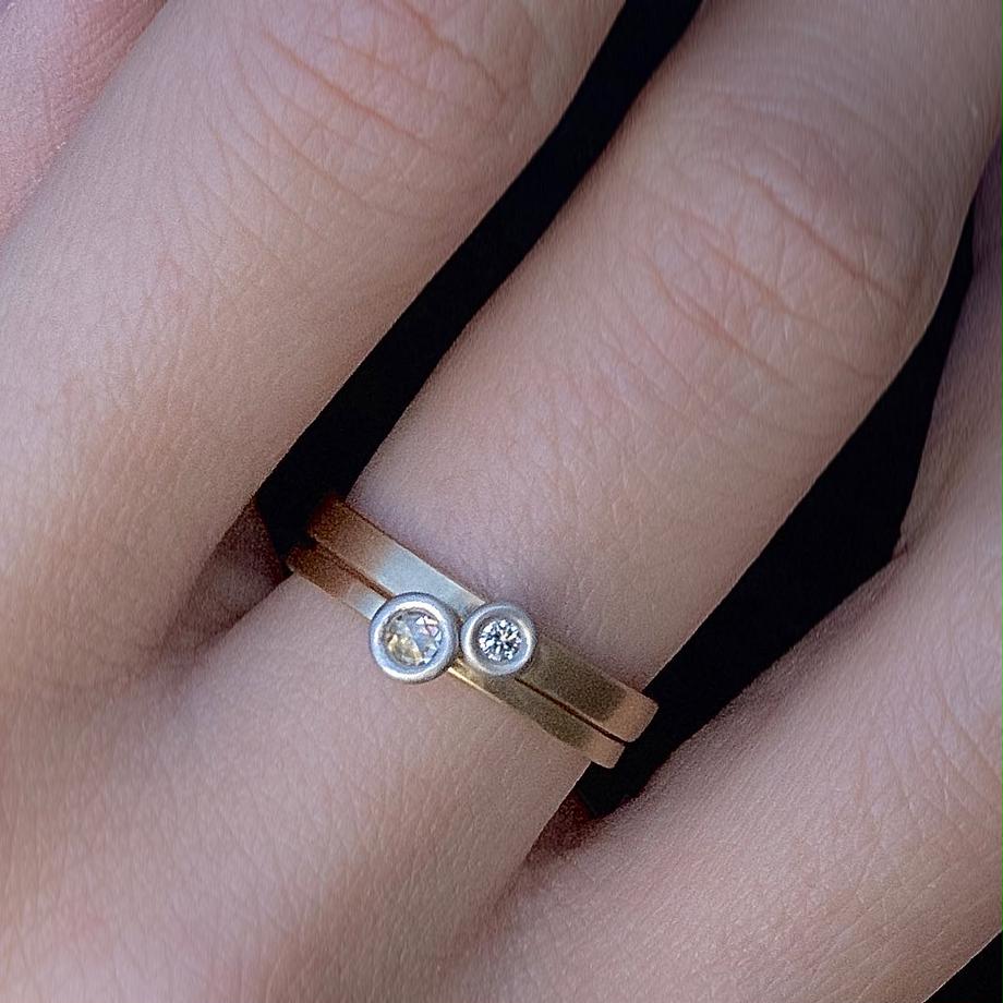 K18 Diamond Ring  №560