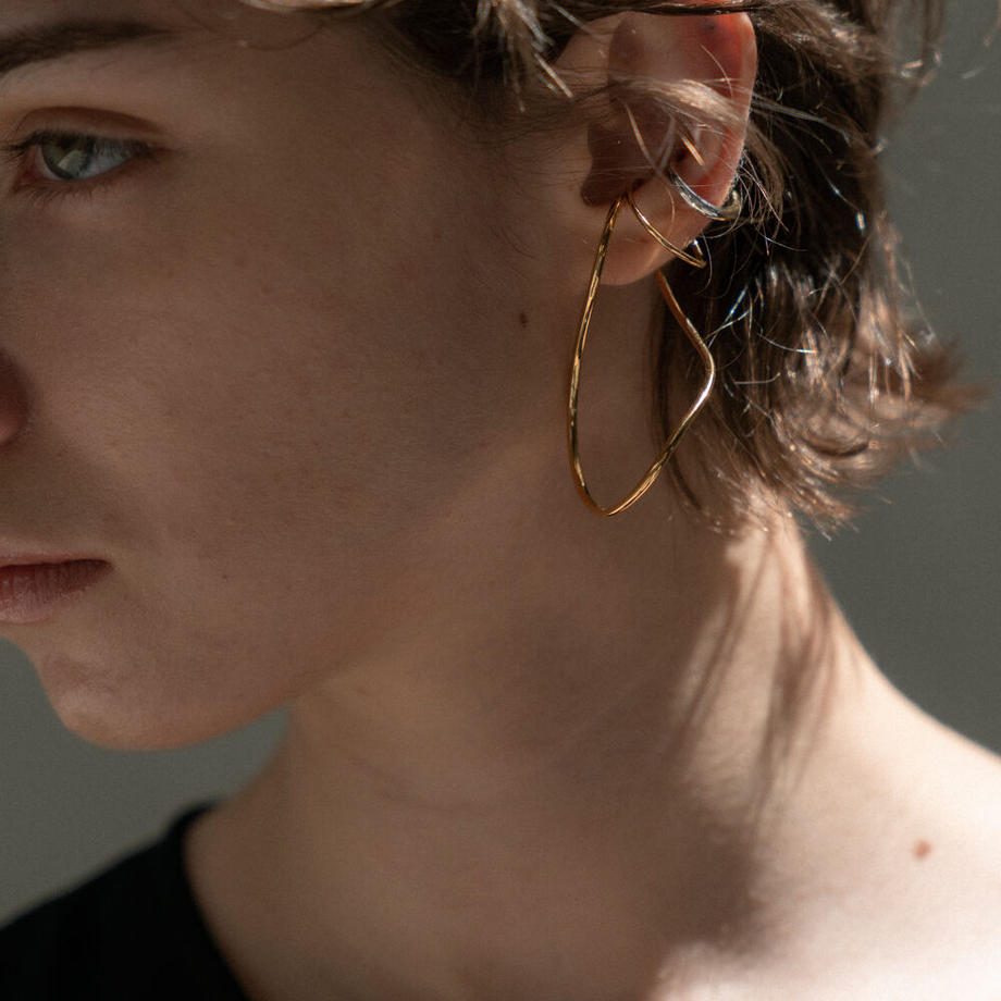 8Earcuff (L) Gold/Silver