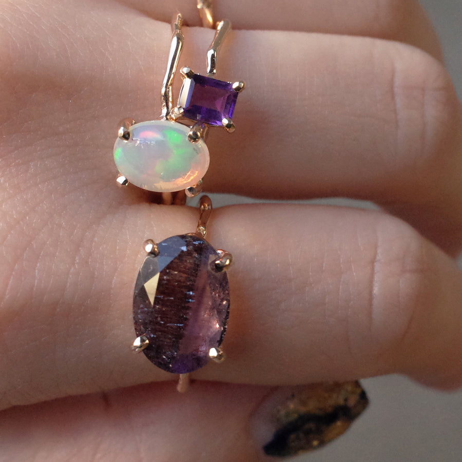 Charm Ring No.1038/Amethyst