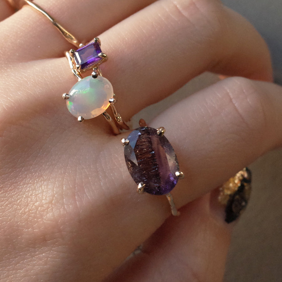 Charm Ring No.1038/Amethyst