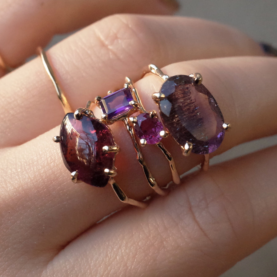 Charm Ring No.1038/Amethyst