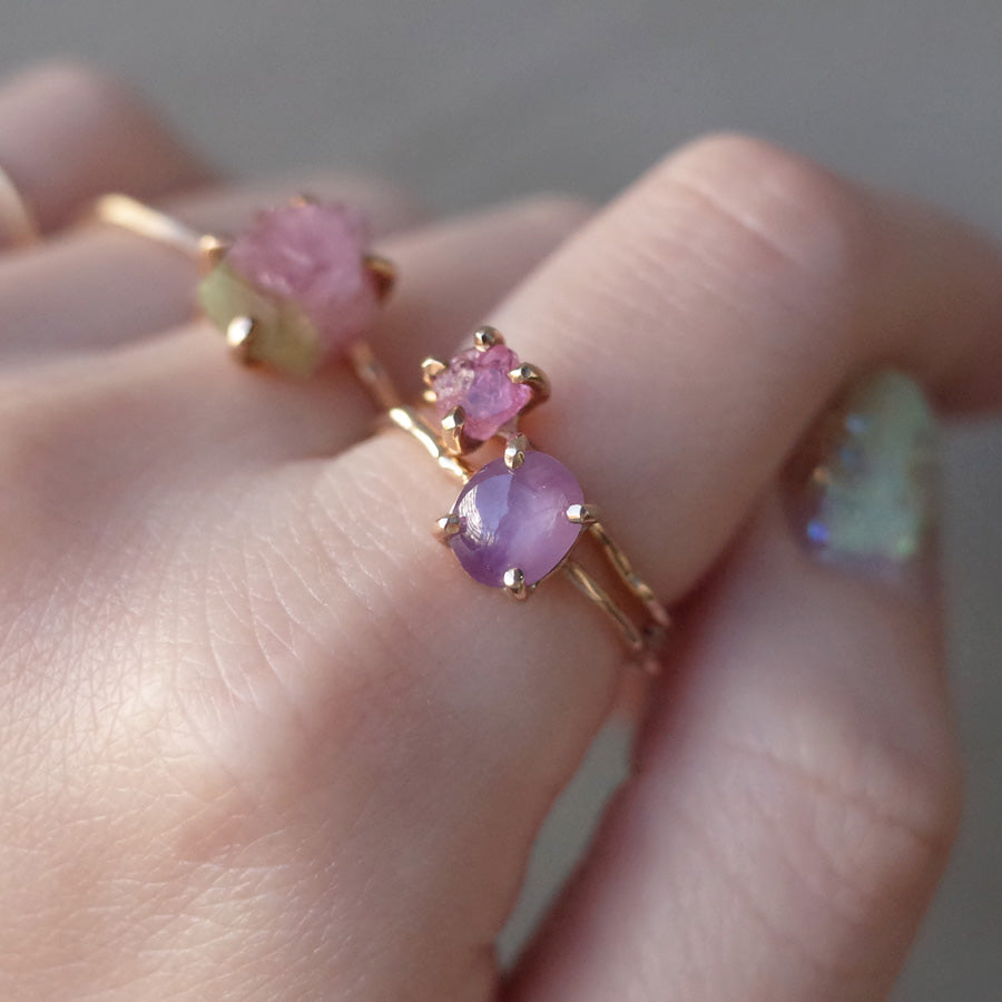 Charm Ring No.1086/ Ruby(Star)