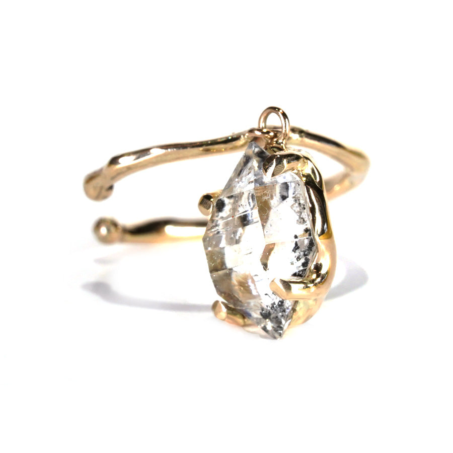 Charm Earcuff No.1106/Herkimer Diamond