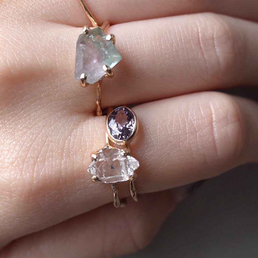 Charm Ring No.1145/ Lavender Spinel