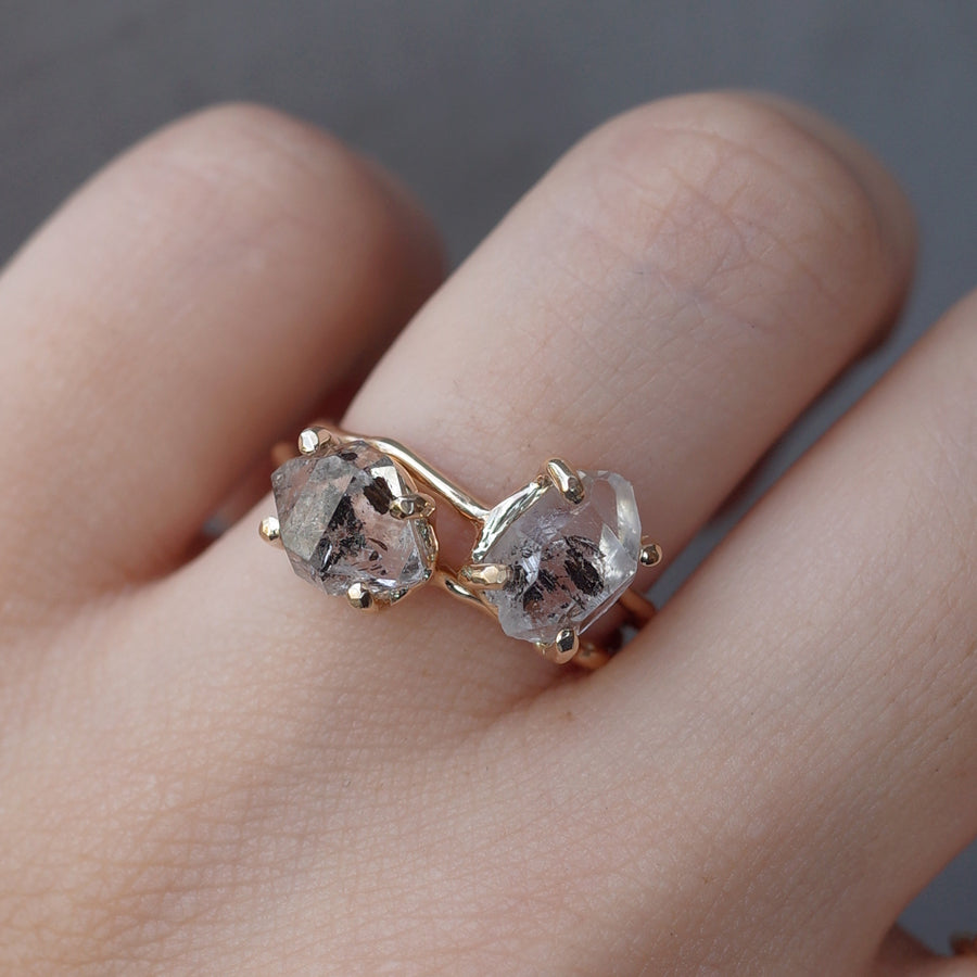 Charm Ring No.1192/ Herkimer Diamond